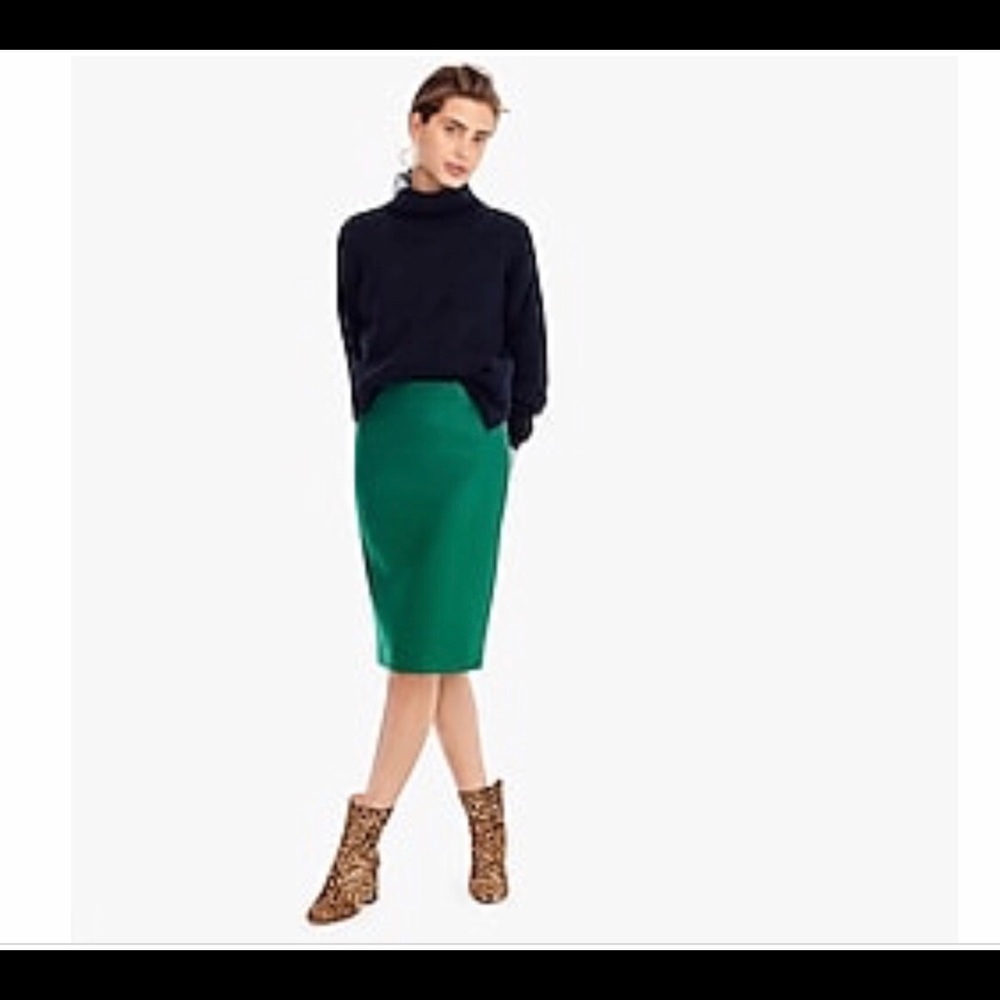J CREW green skirt nwot - Picture 4 of 7